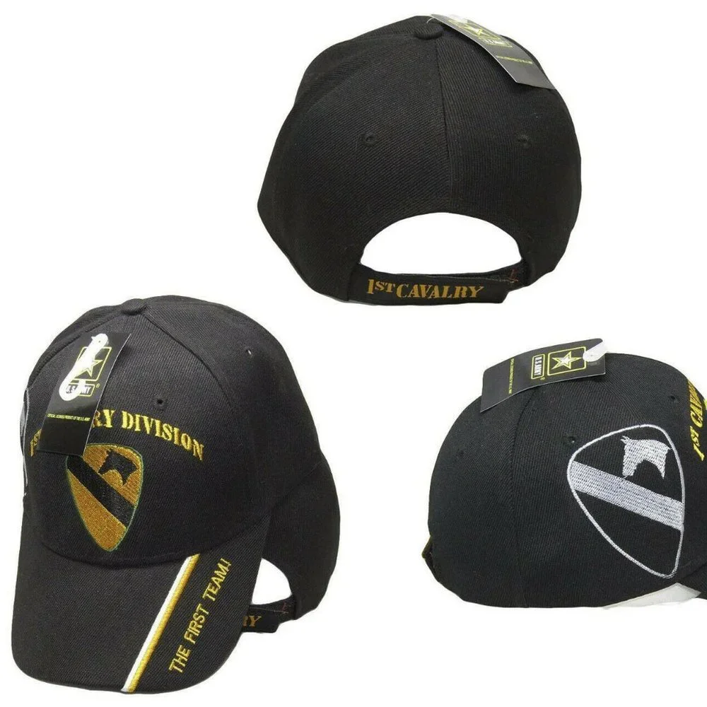 U.S. Army 1st Cavalry Division Hat Shadow Black Em